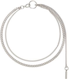 Justine Clenquet: Silver Morgan Necklace | SSENSE Palladium Jewelry, Justine Clenquet, Pricing Jewelry, Spring Rings, Chains Necklace, Chain Necklace, Women Jewelry, Perfect Clothing, Clothing Accessories