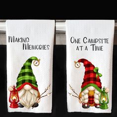 camping gnomes kitchen towels Campfire Fun, Camping Couple, Gnome Images, Cute Camping, Camper Kitchen, Silhouette Cameo Crafts, Girl Gnome, Wood Slice Art, Camping Towel