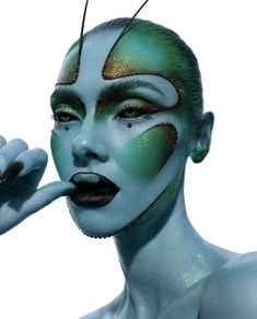 Alien Halloween, Drag Makeup, Ethereal Makeup, Unique Makeup, Fx Makeup, Creative Eye Makeup