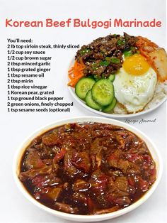 korean beef bulgoi marinade recipe with instructions in english and japanese style