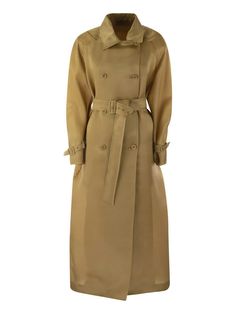 004 MAX MARA SACCO - OVERSIZE ORGANZA TRENCH COAT Organza Trench Coat, Women's Trench Coat, Tan Woman, Double Breasted Trench Coat, Belted Coat, Single Breasted Jacket, Silk Organza, Trench Coats Women, Denim Pant