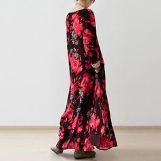 Floral oversized linen maxi dress fall cotton dressesThis dress is made of cotton linen fabric, soft and breathy, suitable for summer, so loose dresses to make you comfortable all the time.Measurement:One Size: length 136cm / 53.04"bust 112cm / 43.68"Shoulder 42cm / 16.38"Sleeve length 58cm / 22.62"Armhole 42cm / 16.38"Hip 140cm / 54.6"hem 260cm / 101.4"Materials used: Cotton, linenPayment: We accept payment by paypal and credit card. if you would like to pay by credit card, please choose paymen Maxi Dress Fall, Dresses To Make, Loose Dresses, Maxi Dresses Fall, Linen Maxi Dress, Cotton Linen Fabric, Loose Dress, Fall Dresses, Tie Dye Skirt