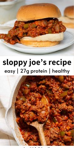 sloppy joe's recipe is easy and delicious