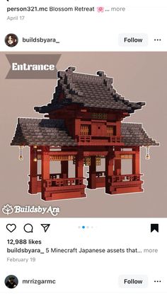 an image of a building made out of legos on the app store's facebook page