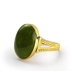 Metal: 10k Yellow Gold Agate: 1.3cm x 1.8cm (0.5" x 0.7") shape - Oval cabochon setting type - Bezel setting A timeless treasure with great detail only a man could appreciate. This ring displays worldly wisdom on each side with 10k yellow gold and a single green agate on the top. Rock this standout style after hours during guys' night out! ----------------------------------------------------------------------AgateAgate derives its name from the Greek "Agate" - happy. According to another theory Stone Ring For Men, Stone Rings For Men, Yellow Gold Mens Rings, Ancient Chinese Art, Purple Agate, Ring Displays, Yellow Gold Setting, Ring For Men, Sterling Silver Mens