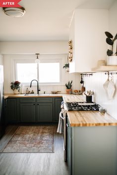 the kitchen is clean and ready to be used as a place for cooking or eating