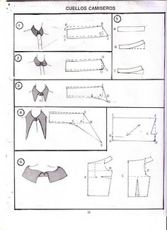 the instructions for how to make an origami doll's shirt and pants