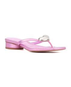 in stock Olivia Miller, Flat Sandals, Neon Pink, Buy Online, Sandals