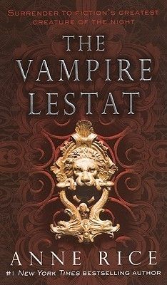 the book cover for the vampire's restat by anne rice, with an image of a lion on it