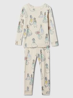 babyGap | Disney Princess 100% Organic Cotton PJ Set | Gap Factory Disney Pjs, Disney Princess Pajamas, Disney Prints, Disney Print, Toddler Jeans, Disney Stuff, Sleepwear & Loungewear, Cotton Pyjamas, Girls Pajamas