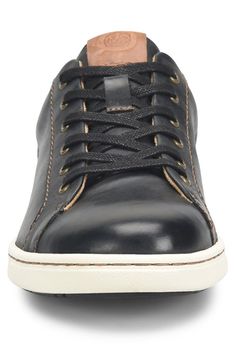 Comfort is key to this leather sneaker by Born.Sizing: True to size. M=standard width Sneaker Men, Soft Hands, Nordstrom Store, Soft Hand, Up Styles, Leather Sneakers, Soft Fabric, Nordstrom Rack, High Top Sneakers