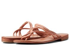 Free People Kayla Soft Strappy Sandal - Women's Shoes : Sweetheart Sunrise : Free People brings you the Kayla Soft Strappy Sandals, a comfy and versatile footwear that pairs well with any outfit. Leather upper. Leather lining and insole. Toe post closure. Slip-on style. Signature brand logo on the insole. Leather outsole. Imported. Measurements: Heel Height: 3 4 in Weight: 6 oz Product measurements were taken using size EU 39 (US Women's 9), width M. Please note that measurements may vary by siz Toe Loop Beach Slides For Spring, Spring Beach Slides With Toe Loop, Beach Slides With Toe Loop For Spring, Adjustable Leather Footbed Slippers For Spring, Flat Leather Sole Slides For Beach, Flat Slides With Leather Sole For Beach, Beach Slides With Removable Insole And Toe Loop, Spring Toe Loop Comfortable Sandals, Spring Comfortable Toe Loop Sandals