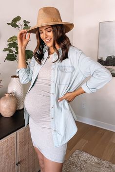 Bodycon Maternity Dress Grey Image 1 Grey Maternity Dress, Maternity Crop Top, Bodycon Maternity Dress, Maternity Bodycon Dress