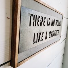 no buddy like a brother wood sign No Buddy Like A Brother, Brother Sign, Wall Decor Boys Room, Brothers Sign, Boys Room Signs, Shared Boys Rooms, Brothers Room, Boys Shared Bedroom, Modern Playroom