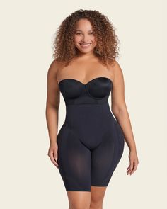 Invisible extra high-waisted shaper short#color_700-black Solid Shapewear With Built-in Bra, Elegant Compression Shapewear With Built-in Bra, Black Shapewear With Built-in Bra And High-cut Leg, Fitted Shapewear With Built-in Bra, Mid-thigh Length, Fitted Mid-thigh Shapewear With Built-in Bra, Solid Sculpting Shapewear Mid-thigh Length, Sculpting Solid Color Shapewear Mid-thigh Length, Sculpting Shapewear With Built-in Bra, Mid-thigh Length, Sculpting Shapewear With Built-in Bra In Short Length