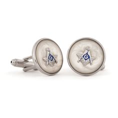 A SLEEK & CLASSY TOUCH Dress to impress in the workplace and beyond. Looking the part makes all the difference and that means having the right accessories for your business or formal attire. Cufflinks are a classic choice to elevate your look and enhance your suit. Our Masonic Cufflinks feature an eye-catching mop swirl and the masonic square and compass. It is the perfect choice for masons and freemasons. For such a minor accessory, it has a major impact on your style. [split] Made with high-qu Timeless Formal Cufflinks, Classic Polished Jewelry For Workwear, Classic Polished Jewelry For Work, Classic Jewelry With Polished Finish For Workwear, Classic Polished Finish Jewelry For Workwear, Modern White Cufflinks For Formal Occasions, Classic White Gold Cufflinks For Formal Occasions, Elegant White Cufflinks For Business, Elegant Silver Cufflinks For Office