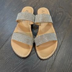 Brand New Rhinestone Sprappy Sandal, Size 8, Very Comfortable With Cushy Soles, Never Worn Rhinestone Sandals, Women's Shoes Sandals, Shoes Sandals, Brand New, Sandals, Women Shoes, Women Shopping, Color