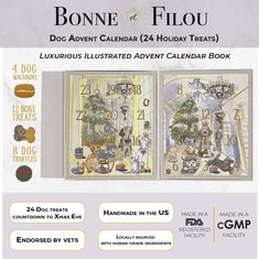 the bone and fiou calendar is displayed with information about its features, including an image of