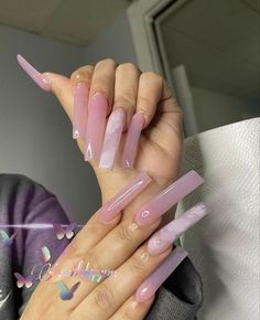 Long Straight Square Nails, Clear Transparent Acrylic Nails, Simple Xxl Acrylic Nails, Nails 2023 Trends Long, Long Baby Pink Acrylic Nails, Long Nail Inspo Baddie, Simple Long Acrylic Nails, Long Pink Acrylic Nails, Birthday Nails Long