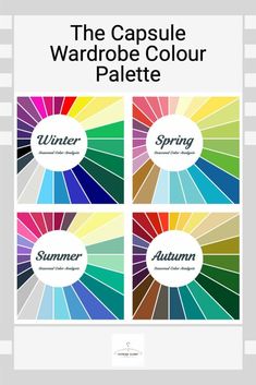 How To Find Colours That Suit You, Color Palette Clothes Colour Schemes, Colour Coded Wardrobe, Capsule Wardrobe Color Scheme, Colourful Capsule Wardrobe 2023, Wardrobe Colour Palette, Fashion Colours 2024, Colour Palette For Clothes, Summer Colour Outfits