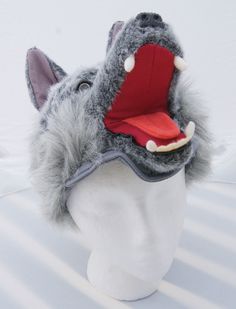 Big Bad Wolf Hat Little Red Riding Hood Halloween Costume Theater Theatre Play Novelty Costumes For Winter Costume Party, Novelty Winter Costumes For Costume Party, Novelty Costumes For Costume Party In Winter, Fun Winter Costume Accessories For Costume Party, Toddler Wolf Costume, Red Riding Hood Halloween Costume, Hood Halloween Costume, Red Riding Hood Halloween