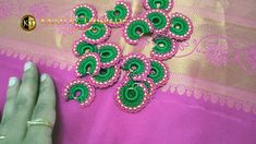 Crochet Tassels, Saree Pic, Hand Work Design