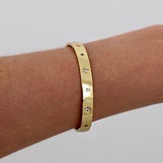 Product details: 18k gold filled adjustable to fit most sizes Star Studs, Cartier Love Bracelet, Cuff Bracelet, Gold Filled, 18k Gold, Bangles, Cuff, Bracelet, Stars