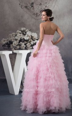 Sleeveless Ruffled Bolero and Ball-Gown With Appliques Pastel Color Dress, Quinceanera Dresses, Stunning Dresses, Quinceanera, Pastel Colors, Appliques, Strapless Dress Formal, Ball Gowns, Formal Dresses