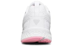 White Slip-resistant Running Shoes For Sports, White Sneakers With Laces For Walking, White Walking Sneakers With Laces, White Slip-resistant Running Sneakers, Casual White Running Shoes For Walking, White Running Shoes With Cushioned Footbed For Walking, White Cushioned Running Shoes For Walking, White Slip-resistant Sneakers For Walking, Birthstone Necklace Mothers