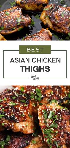 Chinese Chicken Thigh Recipes, Sticky Asian Chicken, Easy Chicken Thighs, Asian Chicken Thighs, Best Easy Dinner Recipes, Chef Savvy, Crispy Chicken Thighs, Chicken Thighs Recipes, Chicken Thighs Recipe