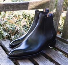 Handmade Chelsea Black Pure Leather Ankle Boots for Men on Storenvy