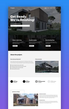 the homepage design is clean and ready to be used in any project or application