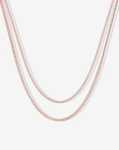 Trendy, modern and ideal for everyday wear - our layered curb link chain necklace is the perfect addition to your everyday OOTDs.Materials: 14K yellow, rose or white gold plated. Measurements: Medium Chain: 14"+2" extender, Width 2.6mm; Large Chain: 16"+3" extender, Width: 4.7mm. Rose Gold Chain Necklace With Adjustable Chain For Everyday, Rose Gold Adjustable Chain Necklace For Everyday, Layering Curb Chain Link Necklace, Curb Chain Link Necklace For Layering, Minimalist Curb Chain Necklace For Layering, Trendy Rose Gold Chain Necklace With Adjustable Chain, Trendy Adjustable Rose Gold Chain Necklace, Trendy Rose Gold Adjustable Chain Necklace, Everyday Rose Gold Necklace With Curb Chain