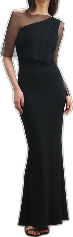 Flattering Silhouette Prom Evening Dress, Gala Evening Dress In Elastane, Full-length Stretch Evening Dress For Gala, Elegant Full-length Stretch Dress, Stretch Elastane Evening Dress, Sleek Fitted Full Length Evening Dress, Sleek Fitted Full-length Evening Dress, Full Length Stretch Evening Dress, Elegant Stretch Maxi Length Evening Dress