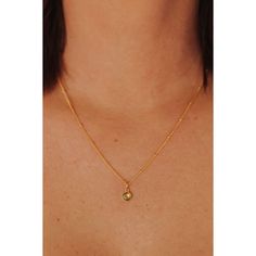 Our dainty Peridot necklace is part of our new Birthstone Necklace Collection! This beautiful, yet delicate necklace is made with top-quality chain, hardware, and stone. This custom August birthstone necklace is the perfect way to add a small amount of color and meaning to your every day look. Features: Available in 18k gold plated Sterling Silver 15.5" satellite chain + 2 inch extender (17.5 inch total length) Custom Peridot crystal Lobster claw closure Delicate Necklace With May Birthstone, Everyday Dainty Birthstone Necklace With Initial Pendant, Dainty Everyday Birthstone Necklace With Initial Pendant, Dainty Heart Pendant Birthstone Necklace, Delicate Everyday Birthstone Necklace With Round Pendant, May Birthstone Charm Necklace With Round Pendant, Delicate Birthstone Necklace With Adjustable Chain, Dainty Birthstone Pendant Initial Necklace, Dainty Everyday Initial Necklace With Birthstone