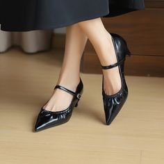 CHIKO Holly Pointy Toe Block Heels Mary Jane Shoes Merry Jane, Marry Jane, Mary Jane Heels, Jane Shoes, Swaggy Outfits, Mary Jane Shoes, Mary Janes, Block Heels, Heel Height