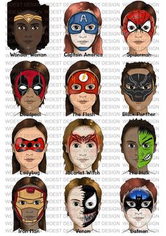 Easy Spiderman Face Painting, Firefighter Face Paint, Avengers Face Painting, Fireman Face Paint, Thor Face Paint, Superhero Makeup Easy, Super Hero Face Paint Easy, Superhero Face Paint Easy, Face Paint Beginners