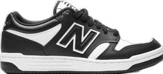 a black and white new balance shoe