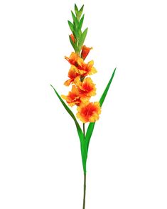 35" Gladiola Silk Flower Stem