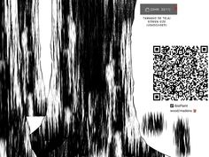 an abstract black and white photo with qr code