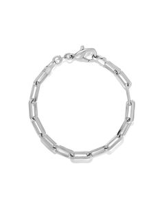 Chunky Love Bracelet – James Michelle Trendy Silver Oval Link Jewelry, White Gold Link Chain Bracelet With Chunky Chain, White Gold Chunky Chain Link Bracelet, White Gold Chunky Link Chain Bracelet, Trendy Sterling Silver Oval Link Jewelry, Trendy Sterling Silver Chain Link Jewelry, Chunky Chain White Gold Jewelry For Everyday, Classic Chunky Chain Bracelets For Everyday, Classic Chunky Chain Bracelet For Everyday