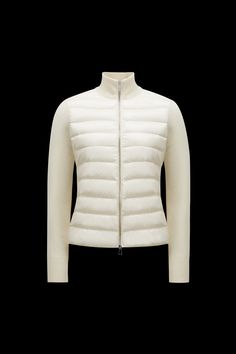 Luxury Women's Zipper Cardigan, Moncler Coat Women, Moncler White Jacket, Moncler Sweatshirt, Moncler Women, White Cardigan, Wool Cardigan, Zip Up, Cardigans For Women