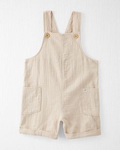 Blue Creek Toddler Organic Cotton Gauze Shortall in Blue | oshkosh.com Cotton Outfit, Activewear Sets, Cool Graphic Tees, Toddler Boy Outfits, Jumpsuit Shorts Rompers, Kids Outfits Girls, Organic Fabrics, Toddler Girl Outfits, Shop Clothing