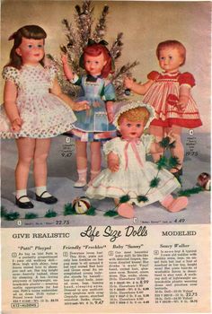 Bye Bye Baby, Ideal Toys, Christmas Catalogs, Old Dolls, Retro Toys, Vintage Doll, Antique Toys, Old Toys, Bye Bye