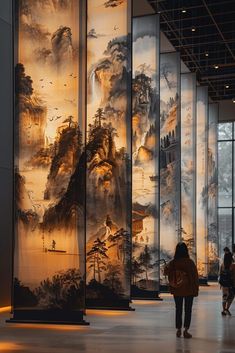 Chinese Nature Wallpaper, Chinese Digital Art, Small Japanese House, Sauna Bathroom Design, Chinese Interior Design, Fire Animation, Chinese Interior, Japan Architecture, Chinese Aesthetic