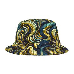 First, it protected fishermen from rain in the 1900s. Now, the personalized bucket hat is making its way to the very top of fashion picks for all ages. Choose the seam lines, add your zaniest designs and patterns on the bucket hat and make a modern wardrobe staple come to life.  .: Material: 100% polyester .: Available in 2 sizes .: Two stitching color options to pick from .: Sewn-in label .: Made in USA Retro Bucket Hat With Curved Brim For Festivals, Retro Festival Bucket Hat With Curved Brim, Retro Curved Brim Bucket Hat For Festivals, Retro Multicolor Bucket Hat With Curved Brim, Retro Bucket Hat For Festival, Retro Blue Bucket Hat With Curved Brim, Retro Blue Bucket Hat For Summer, Blue Retro Bucket Hat With Curved Brim, Retro Adjustable Bucket Hat With Wide Brim