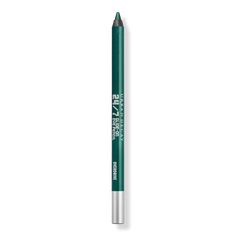 24/7 Glide-On Waterproof Eyeliner Pencil - BORN TO RUN 247 GLIDEON EYE PNCL VRDRVFeaturesWaterproof eyeliner pencil: Can't cry this stuff offSmudge-proof: It's gonna stay #cuzitsUrbanDecayLong lasting: These colored eyeliners are built to last, because your artistry deserves to last all day long.No dragging, no pulling: The hydrating, creamy formula glides on smoothly and softly for super-easy blendingMore than 1 way to wear: Use as a liner, blend to an eyeshadow, or (wear however) with our mult Green Eyeliner Pencil, Green Eyeliner, Waterproof Eyeliner Pencil, Urban Decay Cosmetics, Glitter Eyeliner, Born To Run, Colored Eyeliner, Eyeliner Pencil, Waterproof Eyeliner