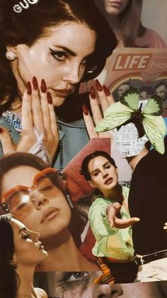 a collage of women with their hands on their face and the words life next to them