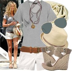 Mode Tips, Bohol, Casual Summer Outfit, Looks Style, Casual Summer Outfits, Jennifer Aniston, Outfit Casual, Spring Summer Outfits, Look Fashion