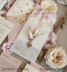 Are you dreaming of a whimsical and elegant garden wedding? Look no further than our stunning Blush Gold Wedding Invitation. This invitation features delicate natural dried flowers and pampas grass, tucked inside a beautiful vellum etui. The combination of soft blush tones and shimmering gold accents will set the perfect tone for your special day. For those looking for a more traditional yet elegant option, our Garden Floral Wedding Invitation with a mirror gold heart is the perfect choice. This